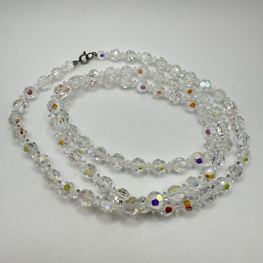 34" of‎ ALL Aurora Borealis Crystal necklace!